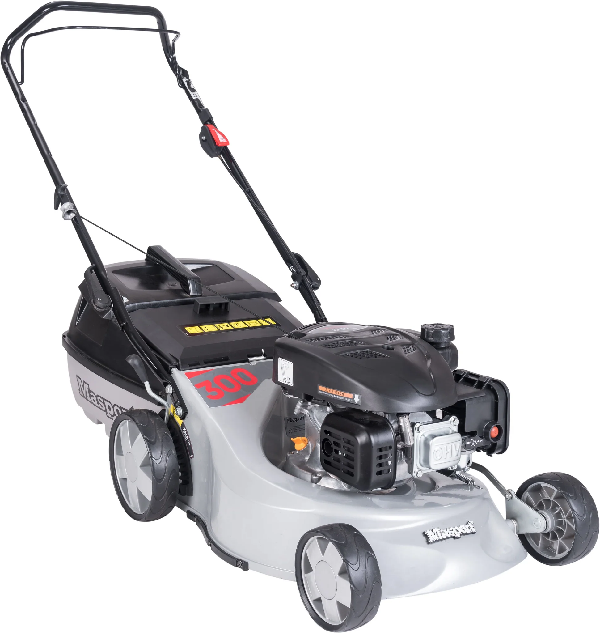 Masport 300 AL L 18" Petrol Lawnmower - 123cc Loncin Engine, Alloy Deck & Quickcut Blades